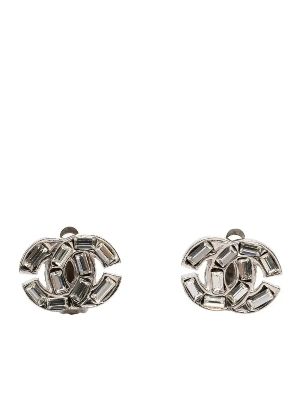 Chanel Cc Logo Clip-On Earrings Metal #276047C76B